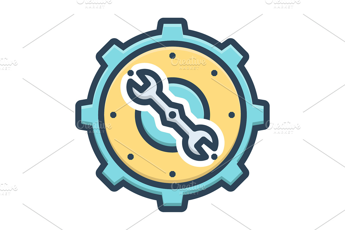Time setup color icon, a Duotone Icon by Creative priyanka