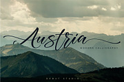 Austria Script (40% Off Summer Sale), a Script Font by Debut Studio (Thumbnail 1 of 10)