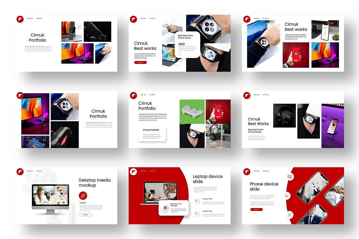 Cimuk – Business PowerPoint Template, a Presentation Template by Dens Creative Studio (Photo 4 of 6)