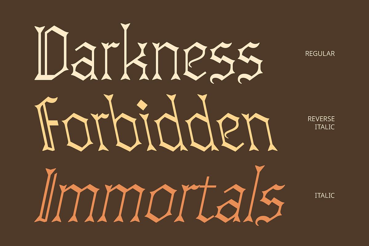 CS Drusilla – Blackletter Font, a Blackletter Font by Craft Supply Co. (Photo 3 of 8)