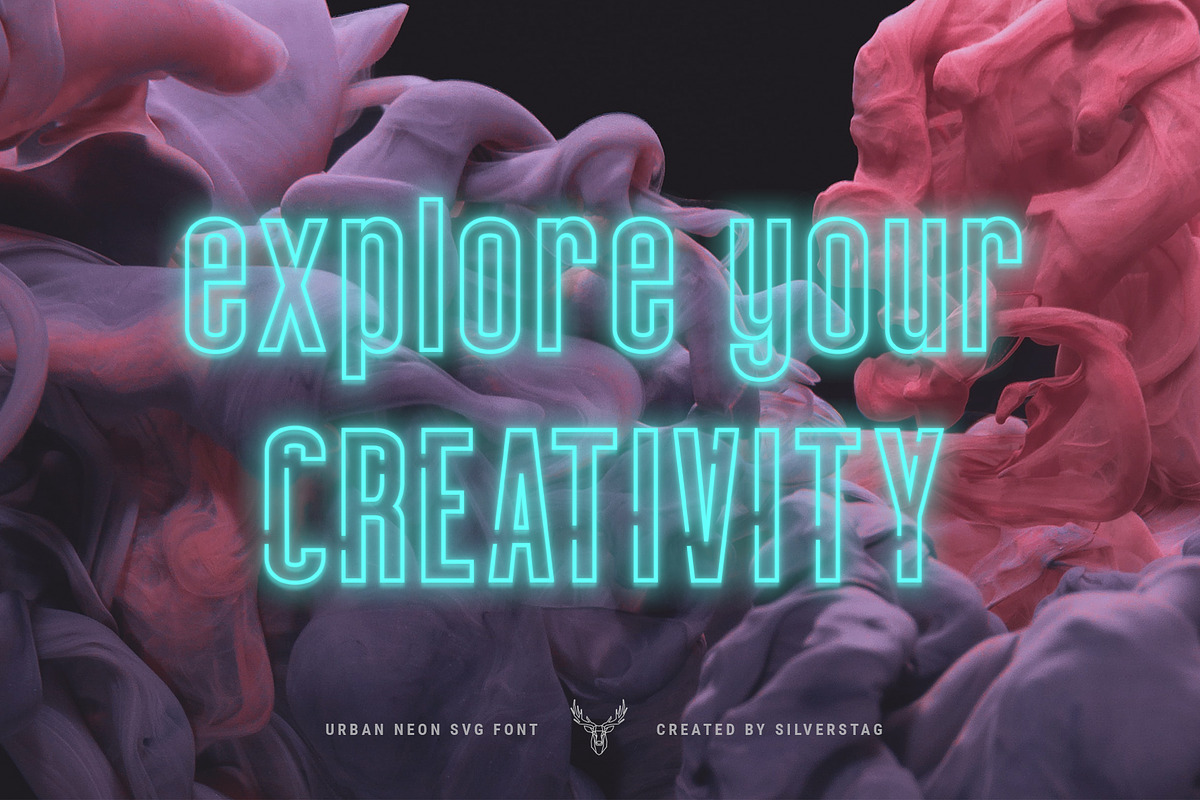 7EVEN SVG - Urban Neon Font Pack preview 6