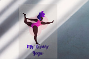 My Curvy Yoga. Vector Set of 43., a Healthcare Illustration by Varvara Gorbash (Thumbnail 4 of 8)