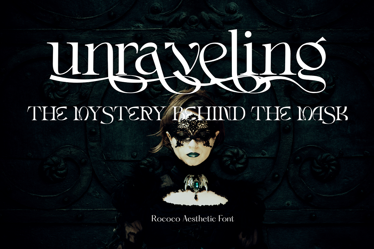 Rococo Aesthetic - Elegant Font, a Script Font by 177Studio (Photo 5 of 8)