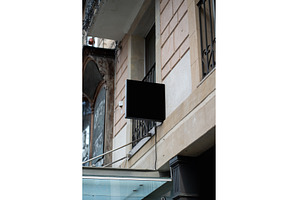 Blank black street sign mock-up on, an Architecture Photo by volodymyrshtun13795