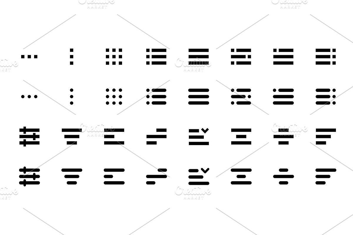 Minimal Set of Hamburger Menu, an Object Illustration by Things for designers