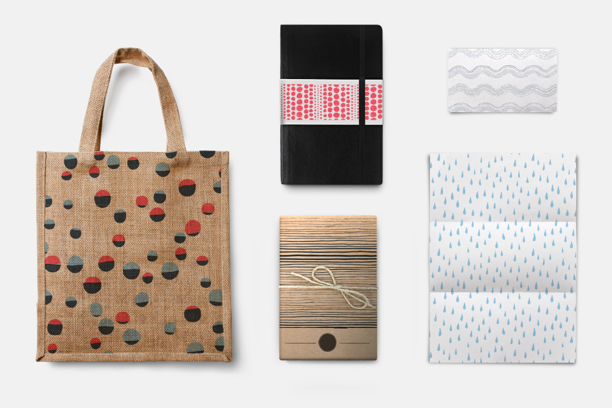 10 Seamless Hand Drawn Patterns v.7 preview 3
