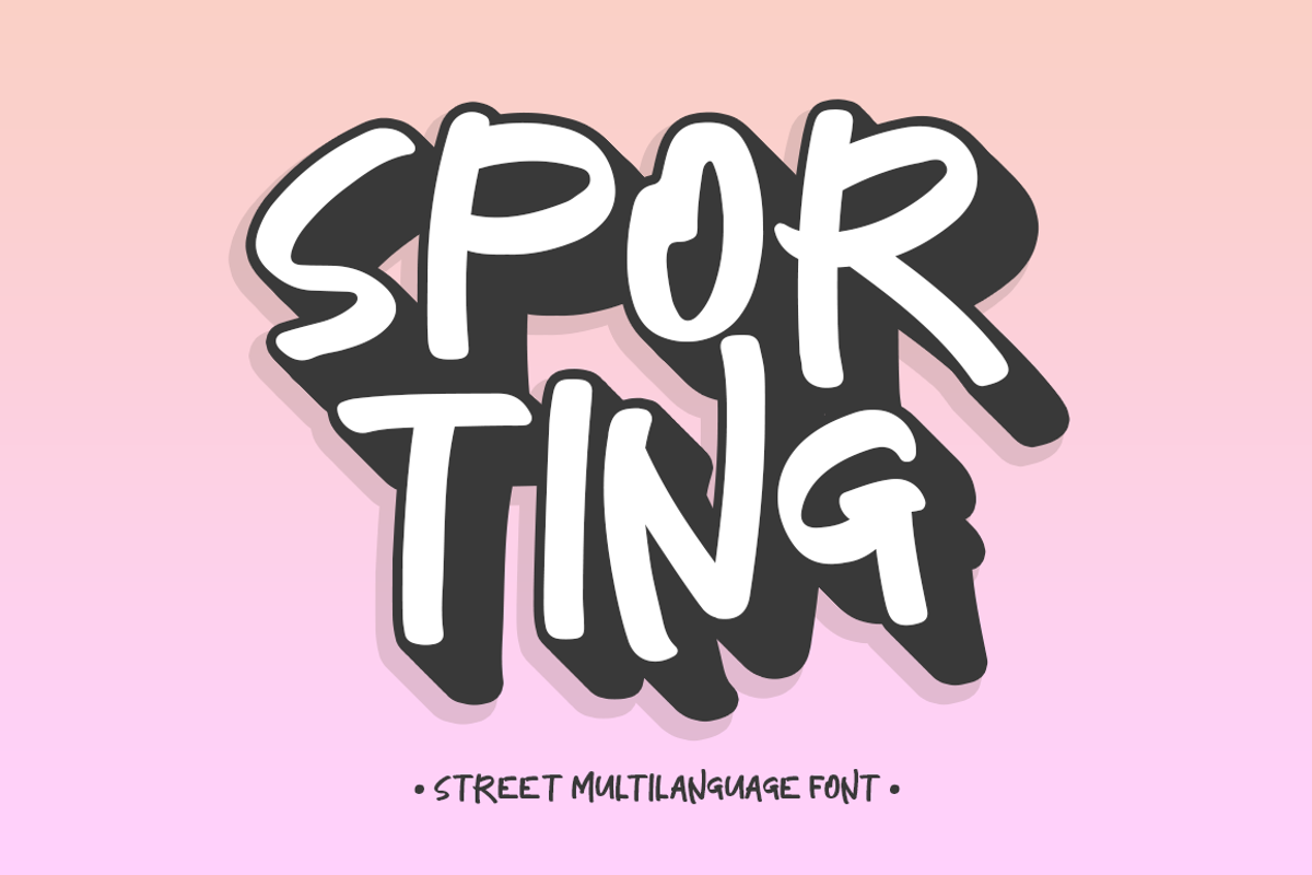 Sporting, a Script Font by Alexander Tiunov (Photo 1 of 8)