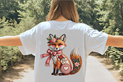 Faux Embroidery Christmas Fox with S, an Illustration by CrexoraLab (Thumbnail 5 of 6)