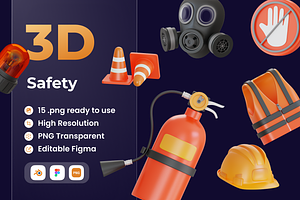 Safety 3D Illustration