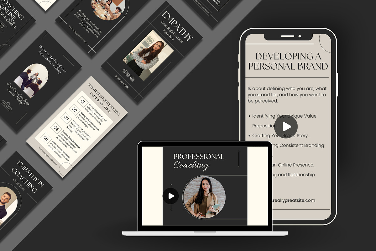 10 Coaching Instagram Reels, a Templates & Theme by TemplateCastleStore (Photo 8 of 10)