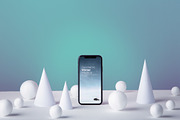 Phone Winter Mockup Set, a Product Mockup by Mockura (Thumbnail 6 of 6)