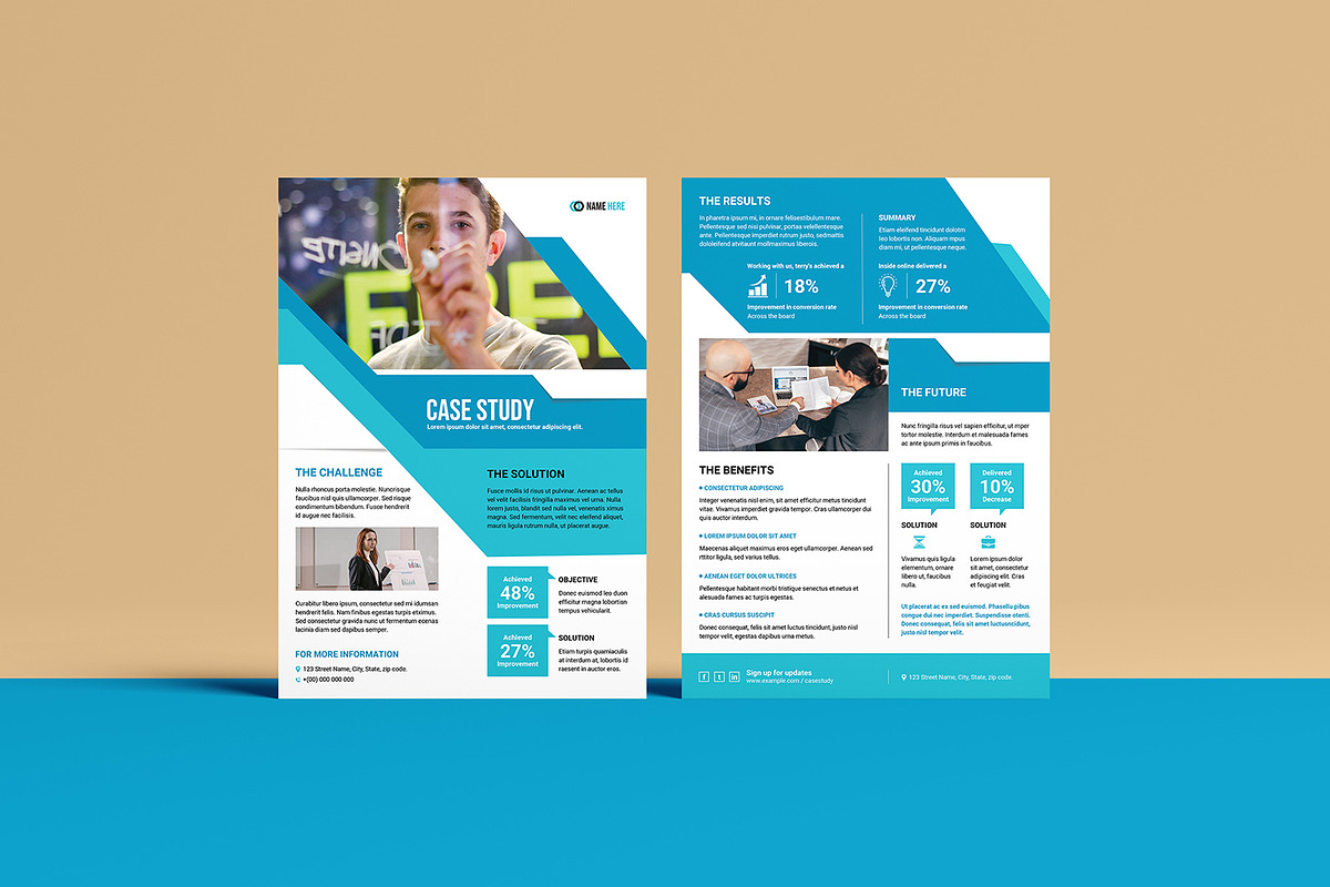 Case Study Flyer Template, a Flyer Template by retrographix (Photo 8 of 8)