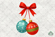 Christmas Ornament PNG, an Illustration by Craft Nest (Thumbnail 1 of 6)