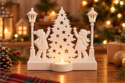 Christmas Tree Candle Holder STL, a Scene 3D Model by Layerology (Thumbnail 3 of 4)