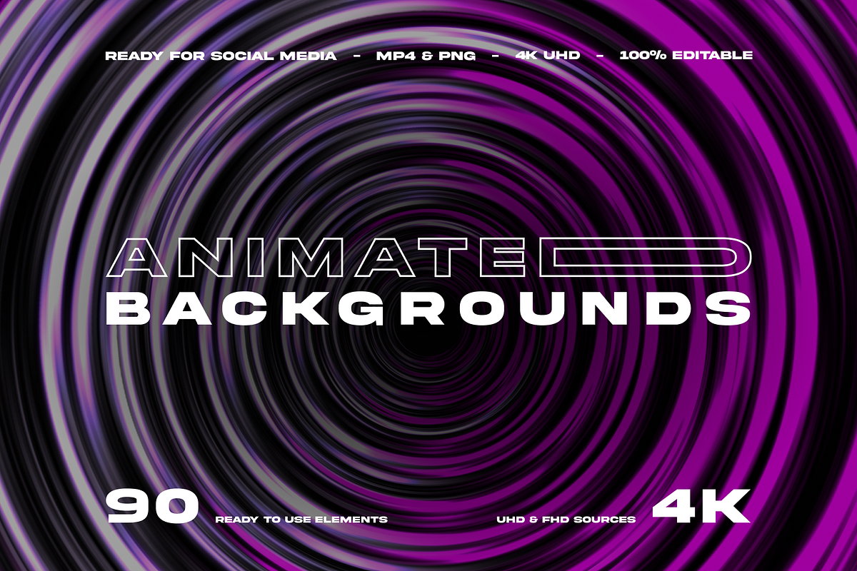 Animated Backgrounds Pack, a Background Graphic by Leuro Studio (Photo 1 of 10)