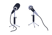 Microphones for audio recording set, an Object Illustration by Good Studio (Thumbnail 2 of 4)