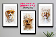 Custom Watercolor Pet Template, an Action Add-On by MRI STUDIO (Thumbnail 1 of 23)