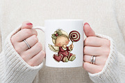 Whimsical Cupid Valentine Clipart, an Illustration by designcity5 (Thumbnail 5 of 5)