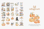 Fall cottagecore clipart set, a Decorative Illustration by Patishop Art (Thumbnail 6 of 10)