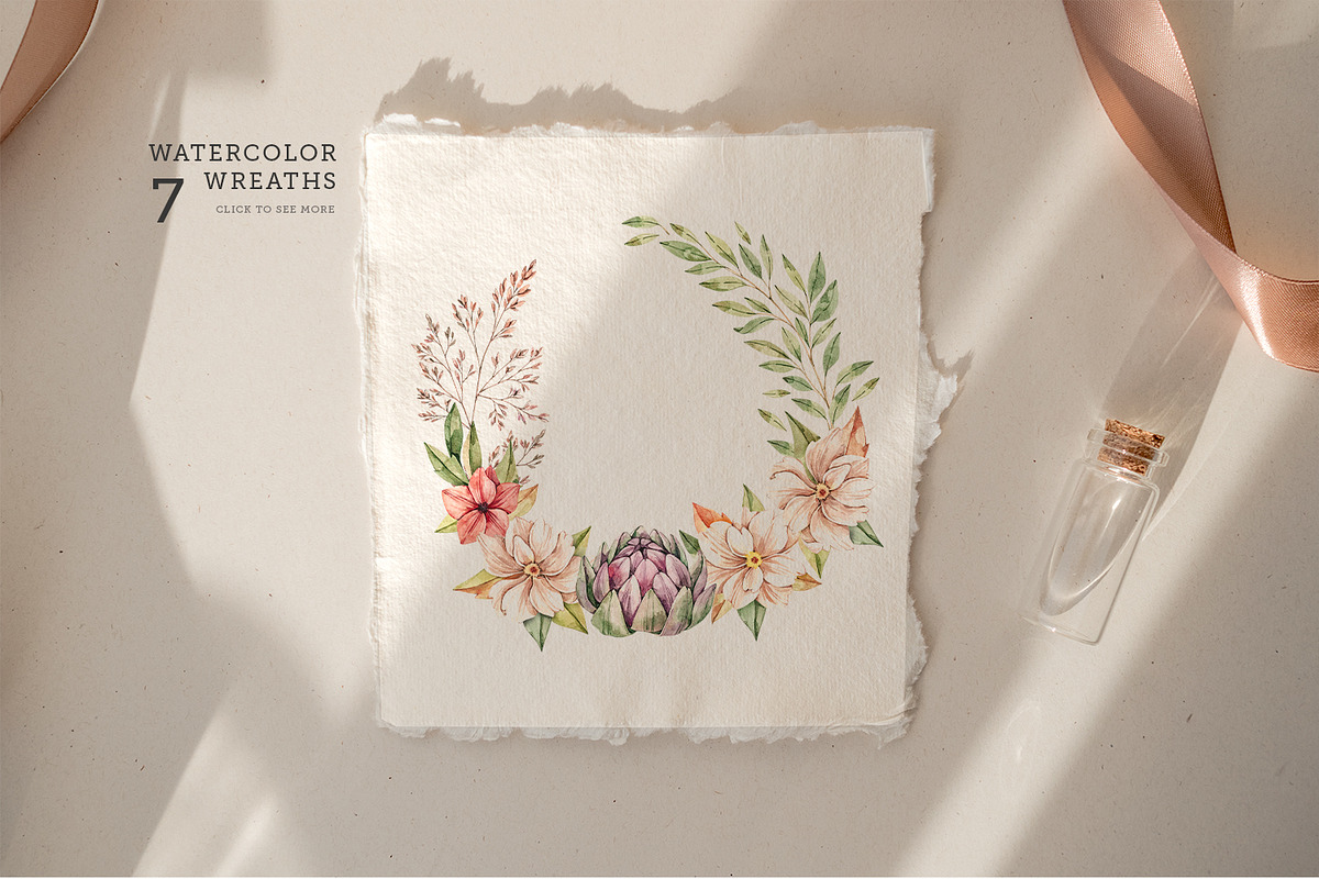 Field autumn flowers. Watercolour, an Illustration by Kate Macate (Photo 6 of 8)
