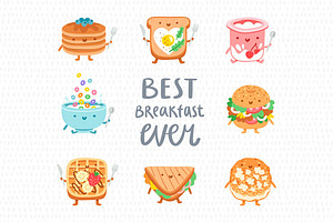 Breakfast characters