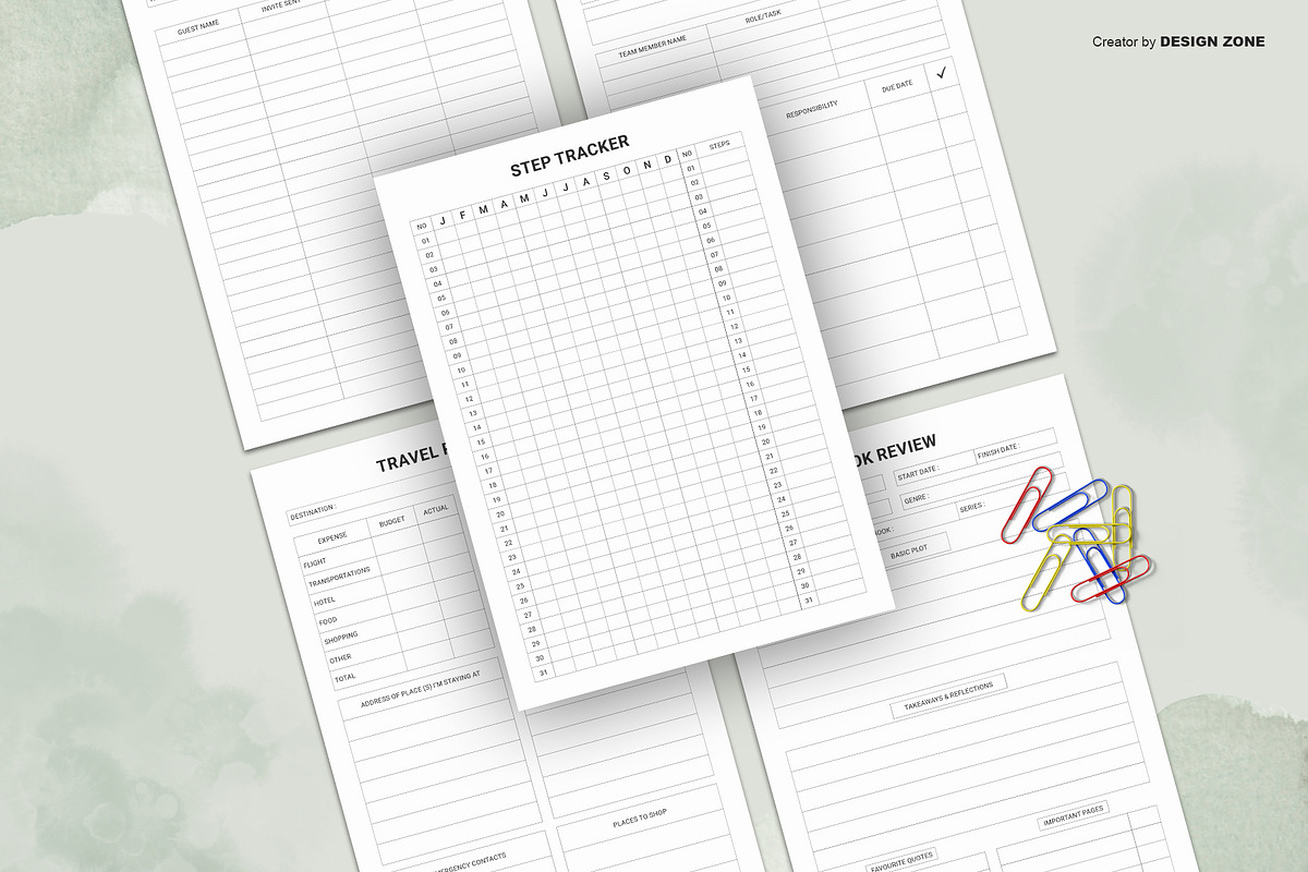 Planner Bundle Pack || Life Planner, a Stationery Template by Design Zone (Photo 4 of 4)