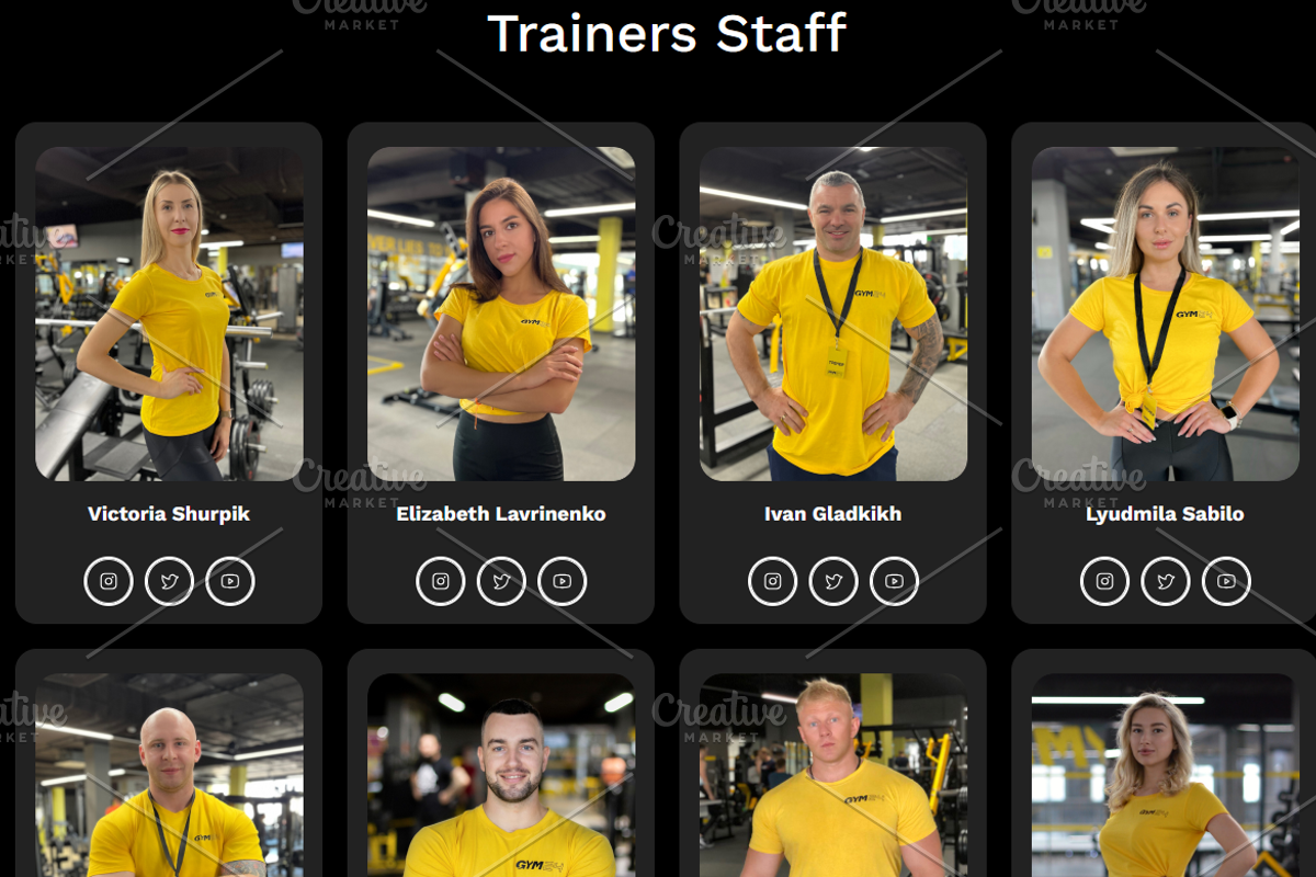 Gym-24 React Landing Page, a React Template by WebMasteryStudio (Photo 3 of 6)