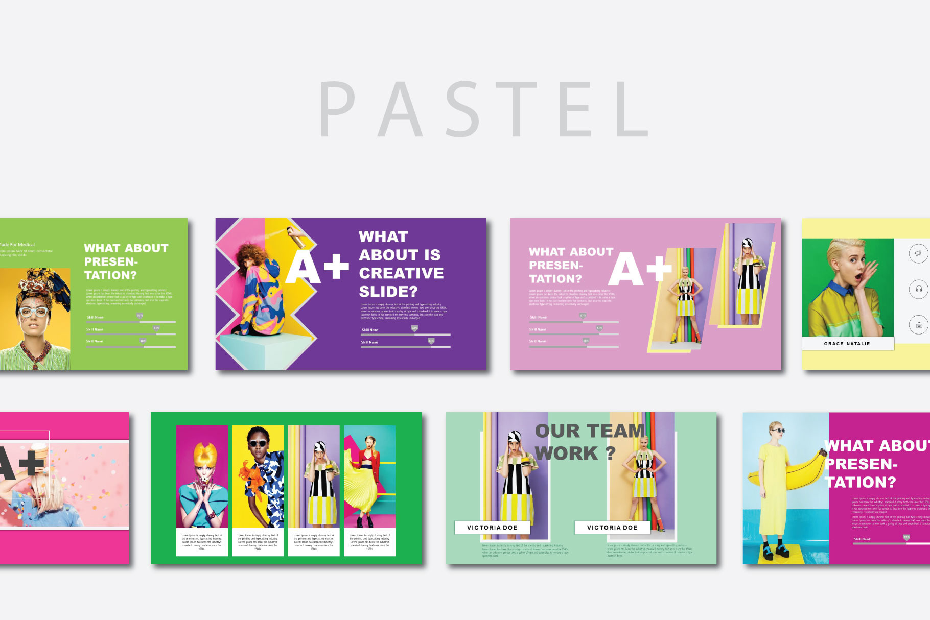 Pastel Powerpoint Templates | Presentation Templates ~ Creative Market