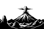 collection of volcano silhouettes, an Illustration by Amazin_art (Thumbnail 29 of 31)