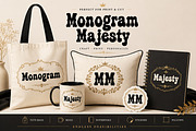 Monogram Majesty, a Slab Serif Font by Wow Magic (Thumbnail 2 of 5)
