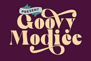 Goovy Modice - A Bold Serif