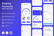 Banking & Payments Mobile App UI Kit, a Squarespace Template by Betush (Thumbnail 1 of 3)