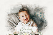 Watercolor Photo Collage Template, an Action Add-On by MRI STUDIO (Thumbnail 8 of 12)