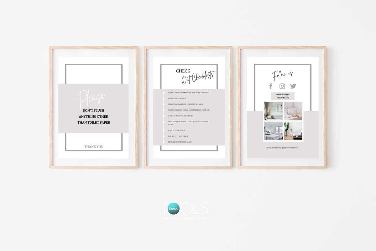 Airbnb Welcome book Template + Signs, a Magazine Template by MediaKitTemplates (Photo 10 of 12)