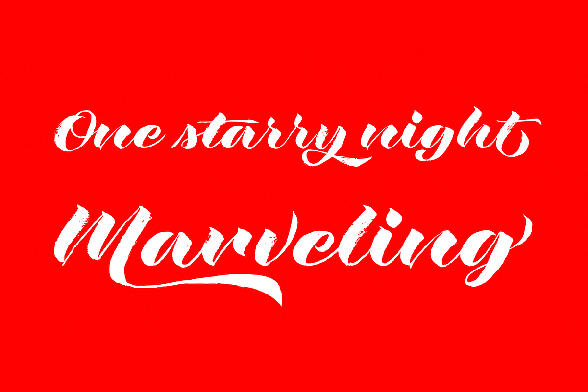 Rough Love Script Typeface preview 4