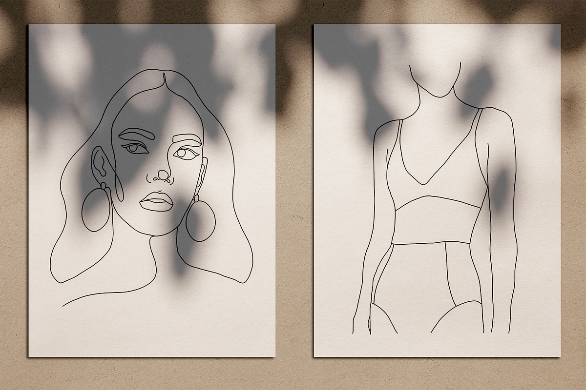 15 Minimalist Woman Line Art, a Decorative Illustration by Miracles Everywhere (Photo 3 of 9)