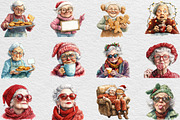 Funny Old Lady Christmas Sublimation, an Illustration by Black Bird Studio (Thumbnail 3 of 4)