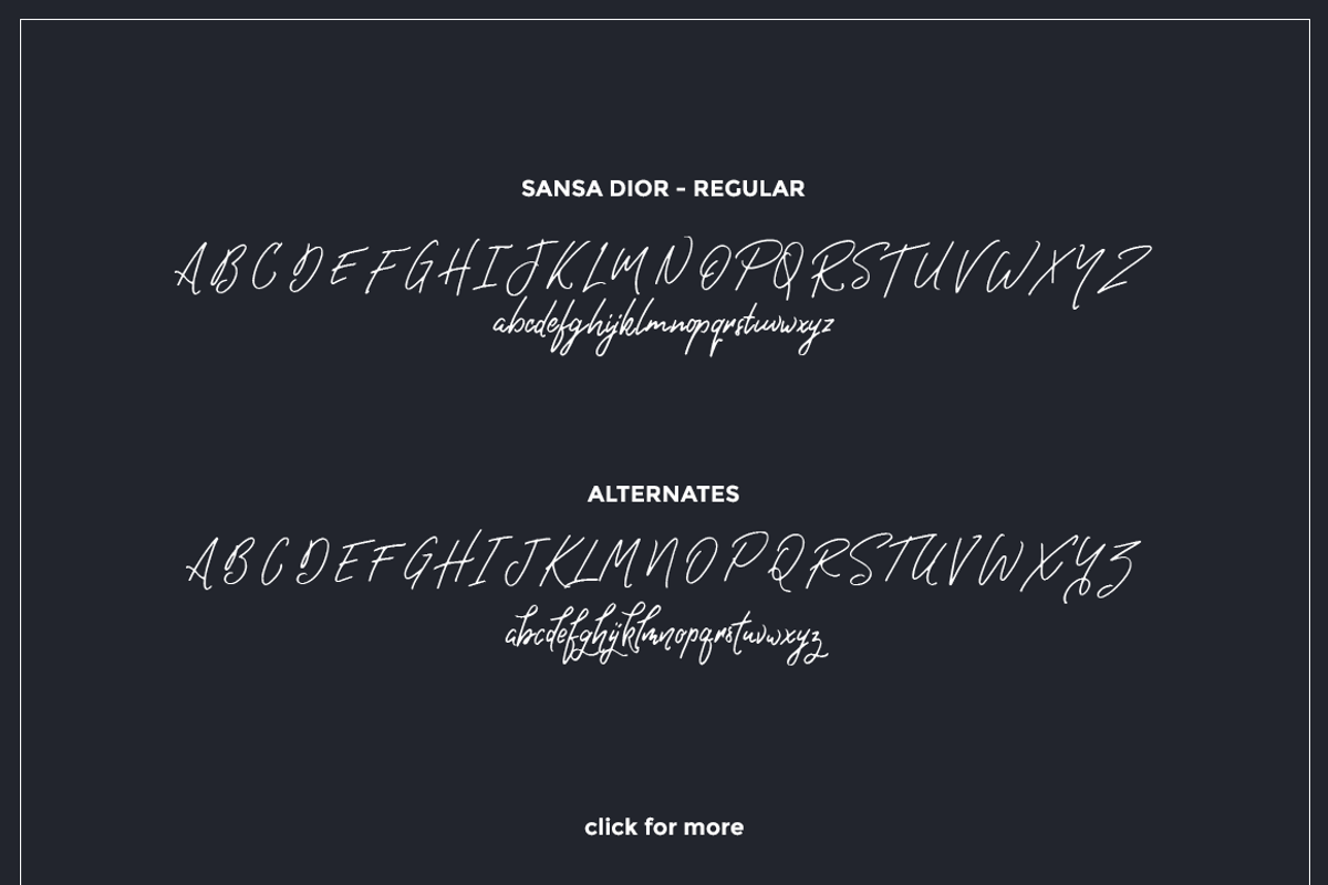 Sansa Dior - Signature Font, a Script Font by Hindia Studio (Photo 9 of 11)