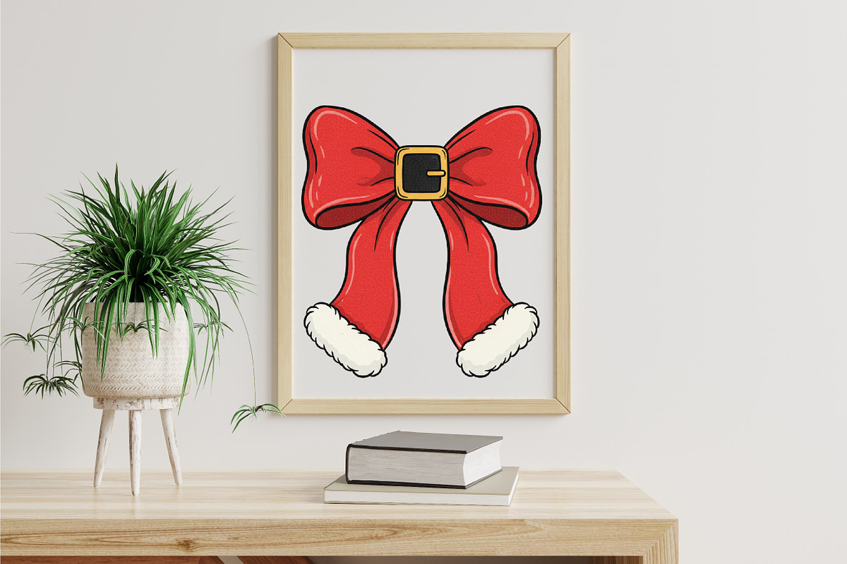 Christmas Coquette Bow Png, Christma, an Illustration by Libby Wishes (Photo 6 of 6)