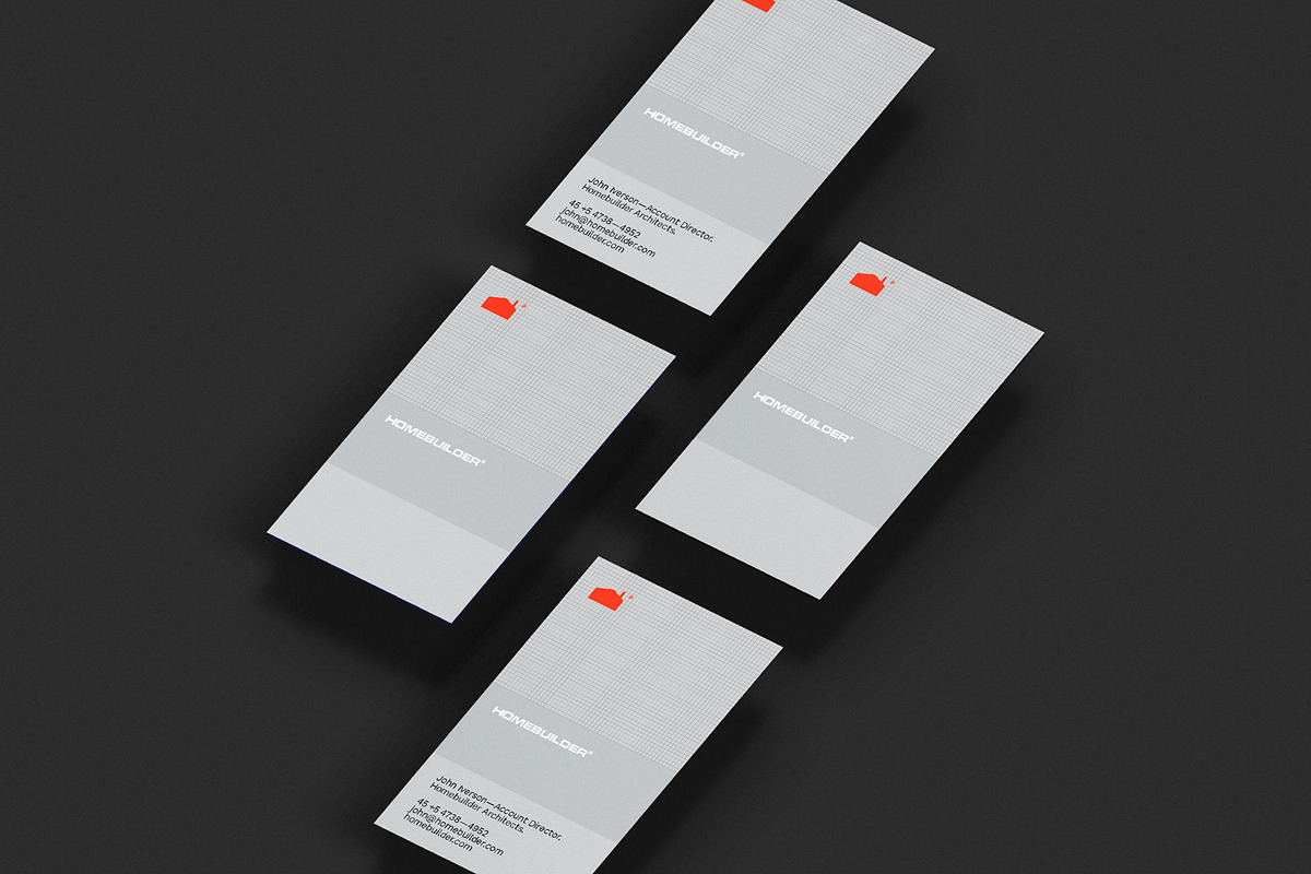 Homebuilder business card template, a Business Card Template by Srg® (Photo 3 of 4)