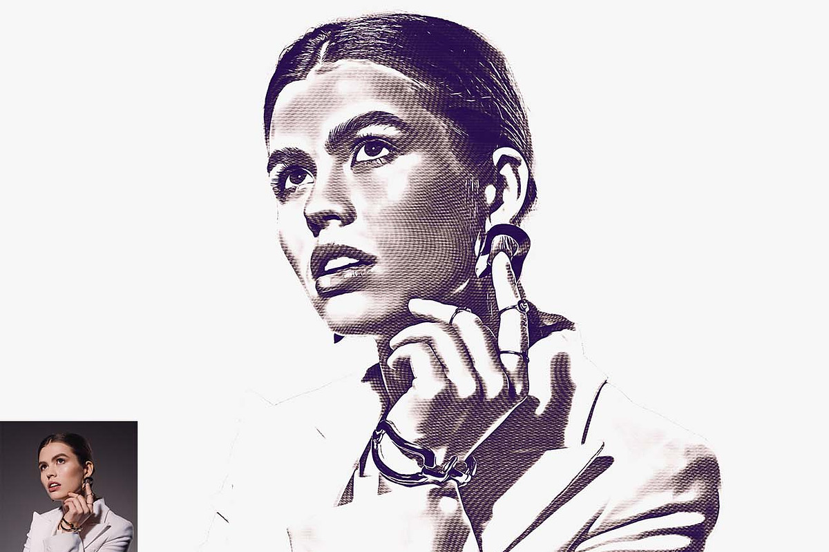 Advanced Engraving Effect Pa Action, an Action Add-On by Studio Retouch (Photo 5 of 11)