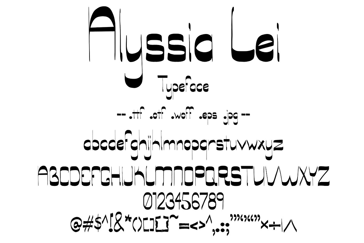 Allysia Lei Sans Typeface w/Contrast, a Sans Serif Font by PageLightStudios (Photo 1 of 4)
