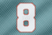 Baseball Numbers Font. SVG, PNG, an Object Graphic by MockupsBox (Thumbnail 10 of 11)