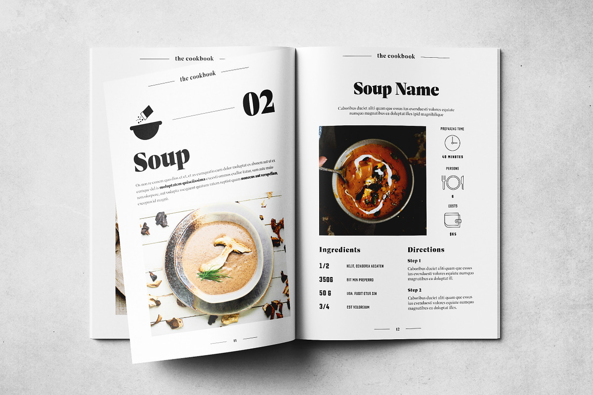 Cookbook Layout