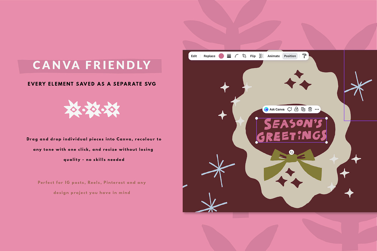 WINTER OVERLAYS | CHRISTMAS CLIPART, a Decorative Illustration by Favete Art (Photo 2 of 21)