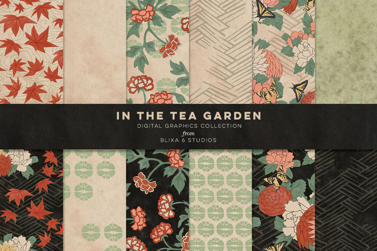 Vintage Japanese Flower Woodcuts, an Object Graphic by Blixa 6 Studios (Photo 3 of 23)