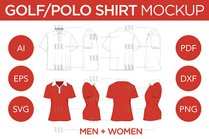 Golf/Polo Shirt - Template
