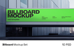 Billboard Mockup Set, an Advertising Mockup by Deeplab