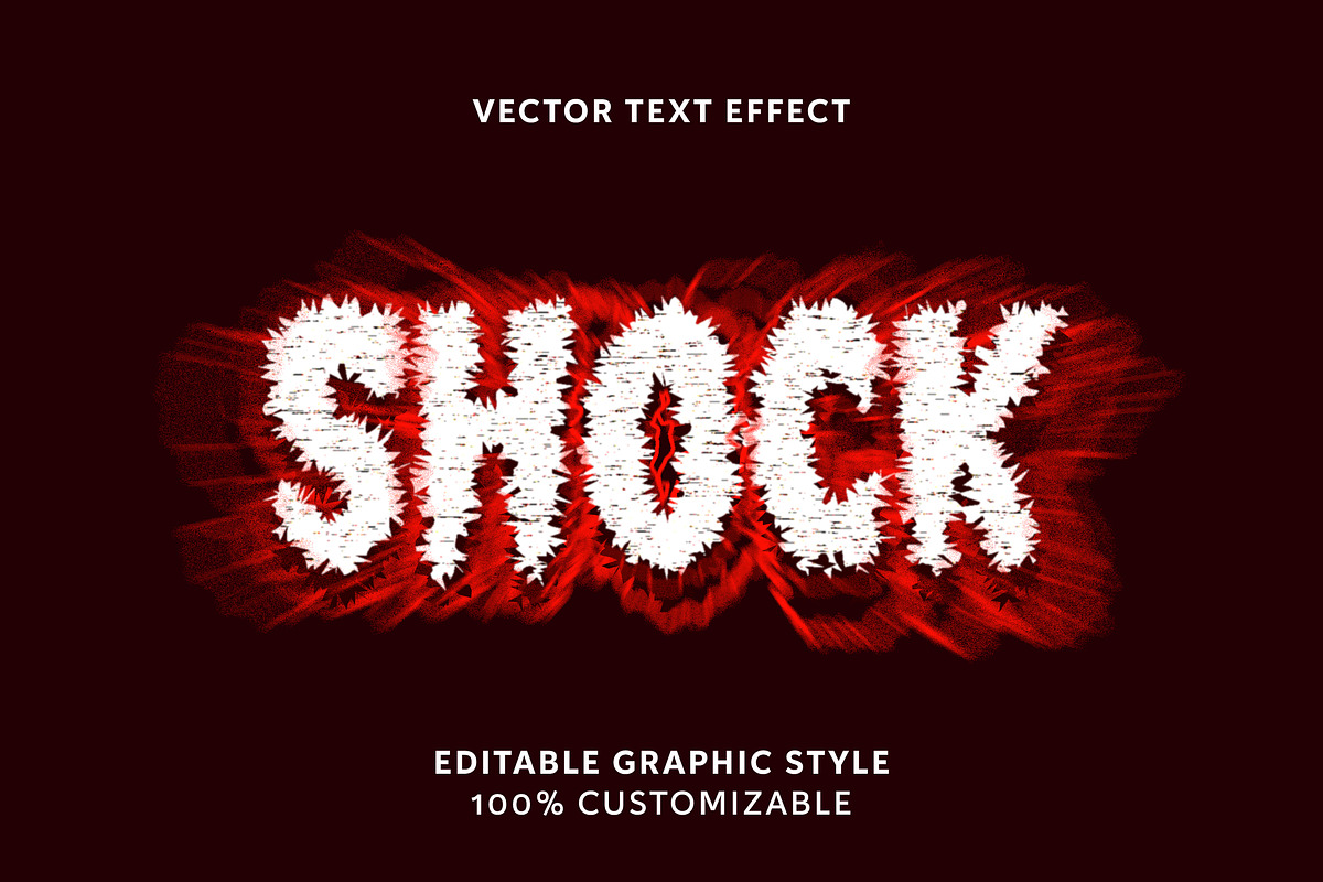 Energy Glow Distorted Text Effect