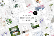 Clean Instagram Bundle, a Social Media Template by Swiss_cube (Thumbnail 1 of 16)